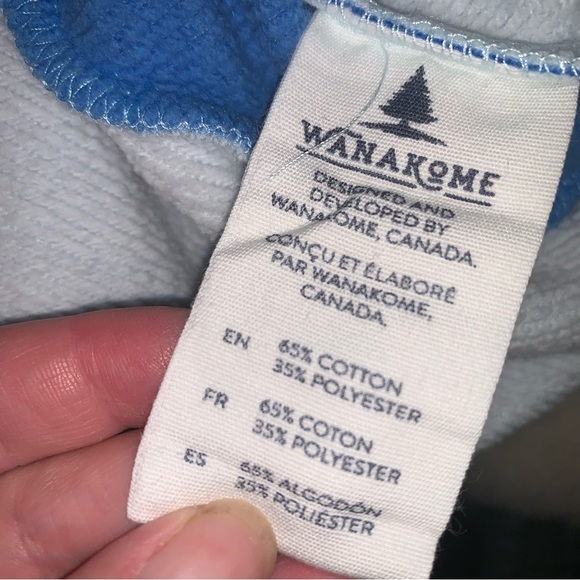 Wanakome Starfish Sweater Hoodie Blue White L - Picture 5 of 12